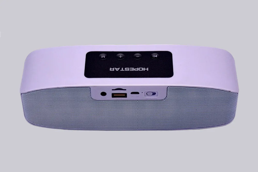 HOPESTAR 16 Вт большой мощности открытый беспроводной стерео Bluetooth динамик 2400 мАч Внешний аккумулятор басовый сабвуфер с микрофоном TF FM для телефонов ПК - Цвет: White Speaker