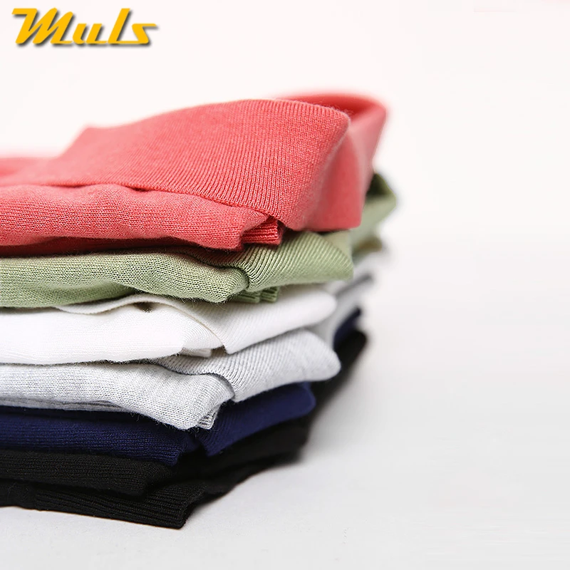 Мужская хлопковая акриловая трикотажная поло Muls розовая Повседневная