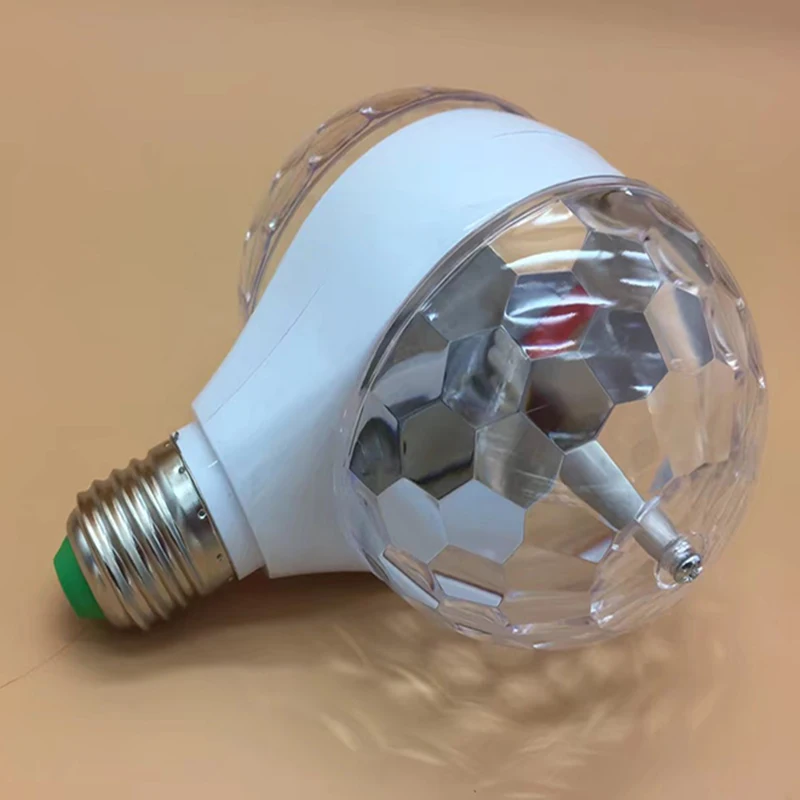 E27 6W AC90-260V цветная Авто вращающаяся RGB Светодиодная лампа для сцены диско DJ Лампа