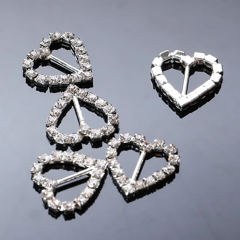 Новинка 100 года слайдеры в виде сердца стразы пряжки для сумок прозрачная