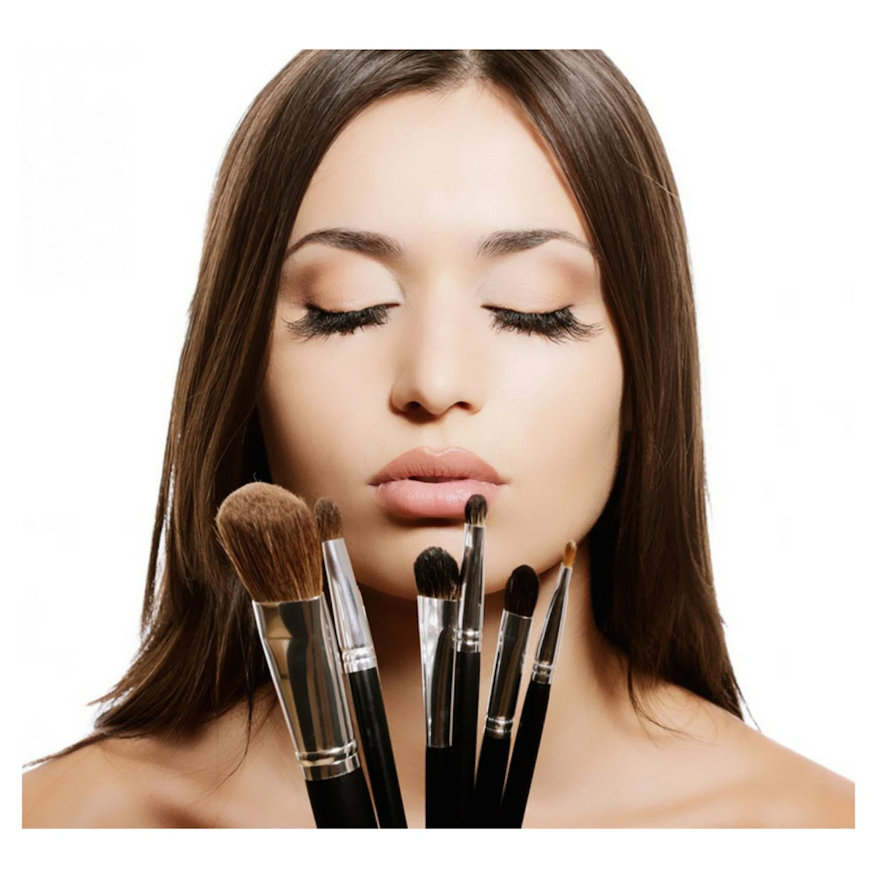 24 шт. набор кистей для макияжа с бесплатной силиконовая кисть