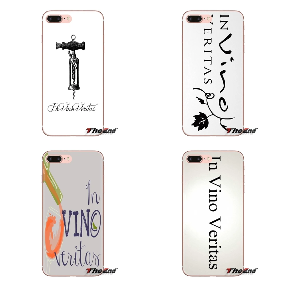 Чехол для телефона в винном стиле vino veritas чехол Samsung Galaxy S3 S4 S5 Mini S6 S7 Edge S8 S9 S10 Plus Note 3 4