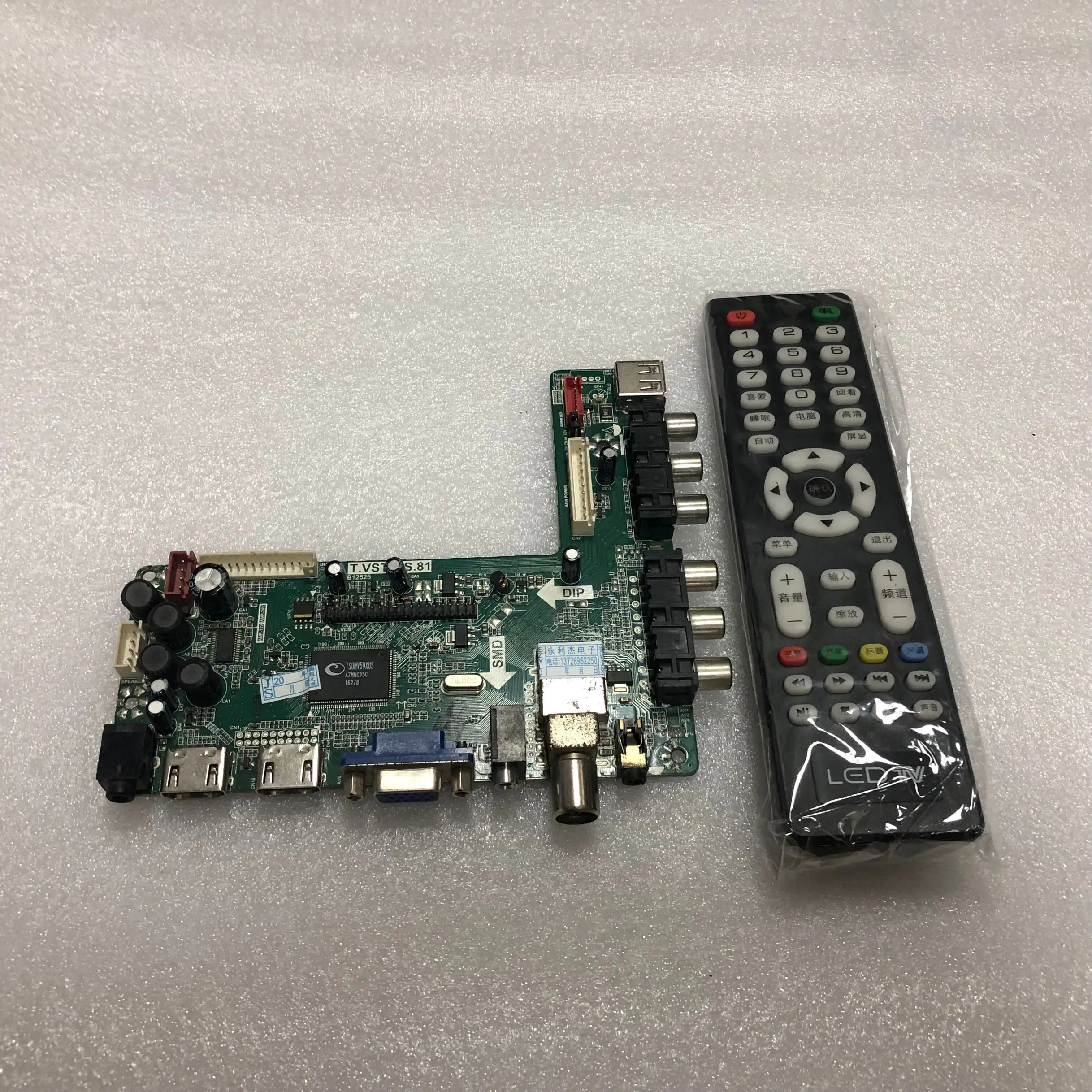 Бесплатная доставка T.V56.81/T.VST59S.81 ЖК-светодиодный ТВ-контроллер драйвер платы