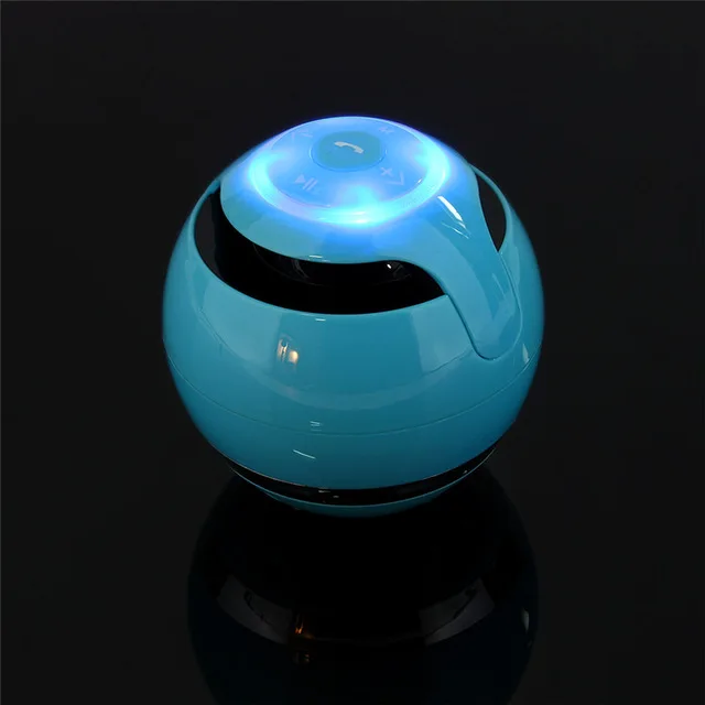 Blue Портативная колонка Bluetooth динамик беспроводной шар мини Handfree TF FM радио с микрофоном MP3 Глобус аудио звуковая коробка для телефона ПК - Цвет: Blue