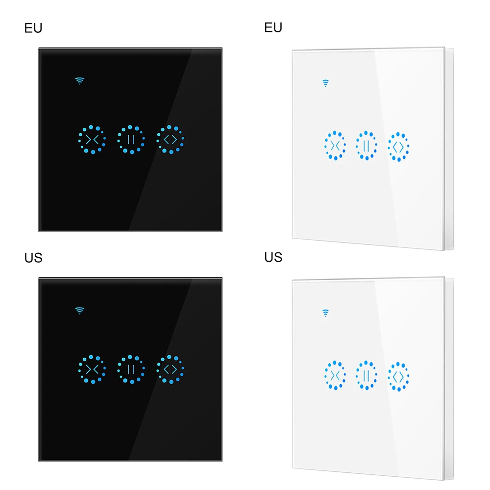 Штепсельная Вилка US/EU для умного дома Wi Fi электрические сенсорные жалюзи