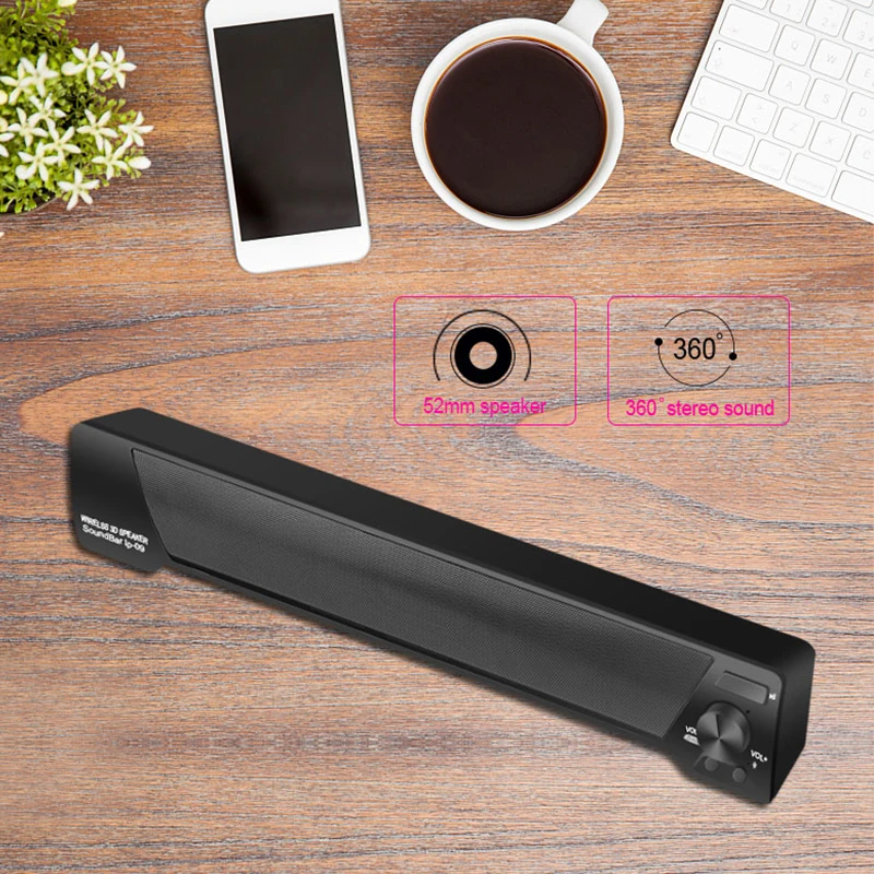 Bluetooth динамик беспроводной 3D Саундбар с микрофоном Громкая связь коробка Hi Fi