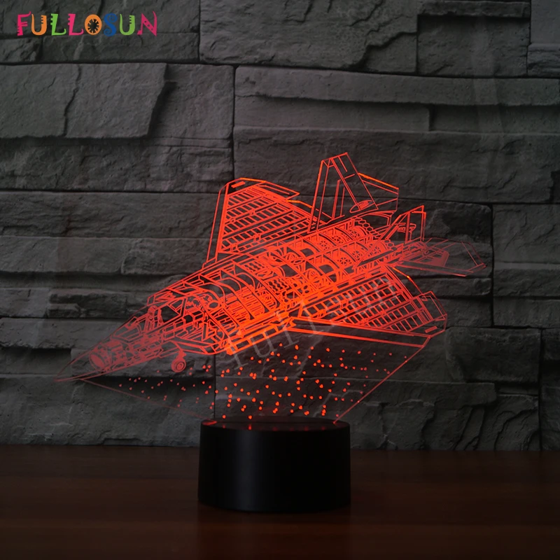 Светодиодные панельные светильники 3D Fighter модель USB настольная лампа красочные