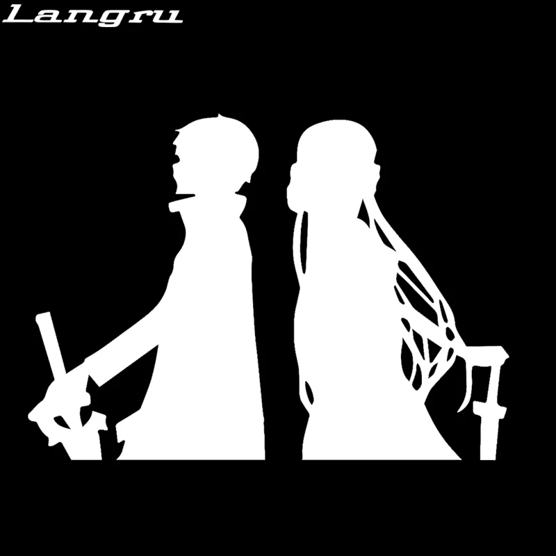 Langru LeLegendary новый красивый парень в Мече Kirito Asuna Sao наклейка на машину мотоцикл