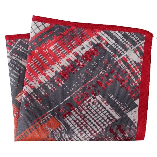 DPH033 Pocket Square Портной Смит Новое поступление большой размер костюм платок Печать Мягкий носовой платок для мужчин полотенце для сундуков круг волна цветочный плед носовой платок - Цвет: DPH033 Pocket Square