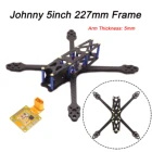 FPV Квадрокоптер из чистого углеродного волокна, 5 дюймов, X5 230, 227 мм с 5 мм рычагом, 5 В12 В PDB для FPV гоночного дрона