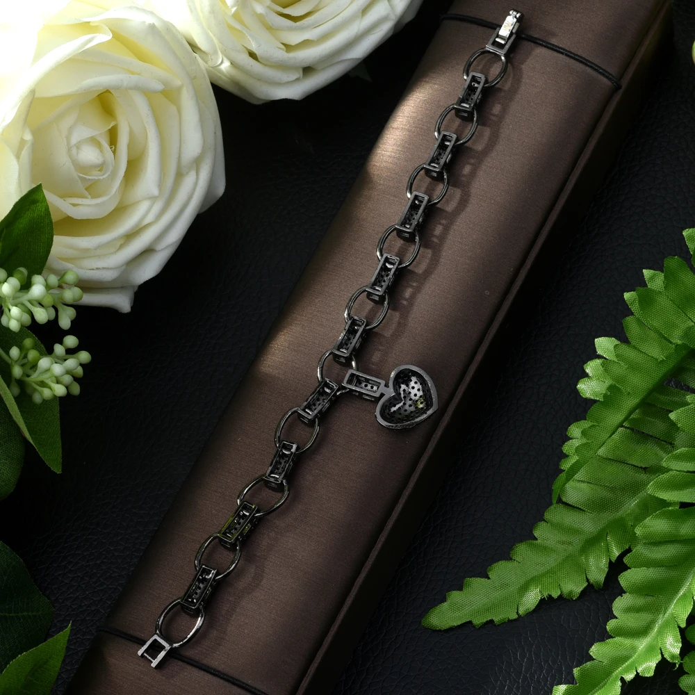 Женский браслет с фианитом HIBRIDE винтажный геометрическим узором для свадьбы