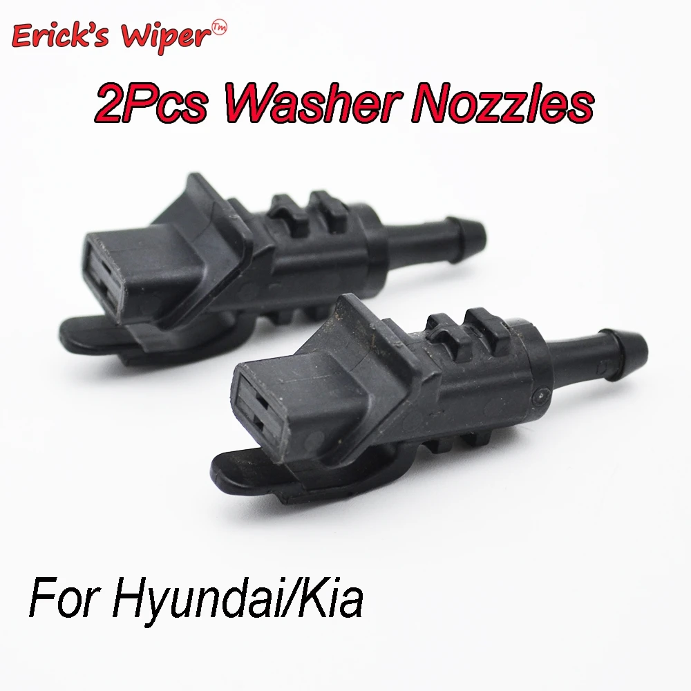 Erick's Wiper 2Pcs Front Windshield Washer Jet Nozzle For Hyundai i30 MK1 2007-2012 OE# 98630-2L100 98630 2L100