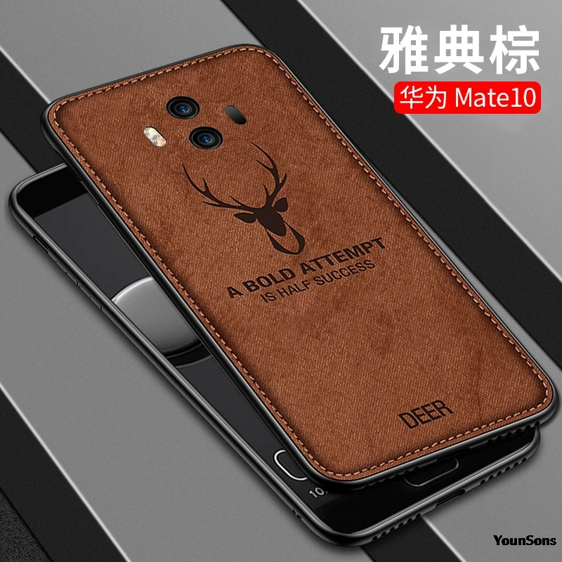 New Fabric Ultra-thin Canvas Silicon Phone Case For Huawei Mate 9 10 20 Pro Cloth Texture Soft Protective Cover Coque |