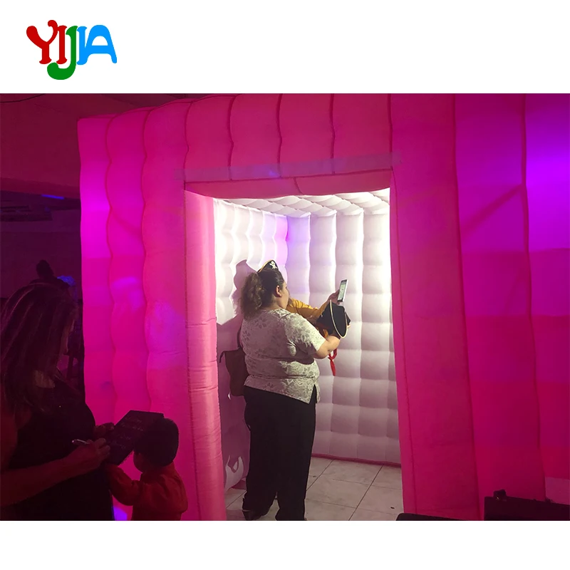 Романтический розовый цвет надувной фотостенд и стены фоны группа со