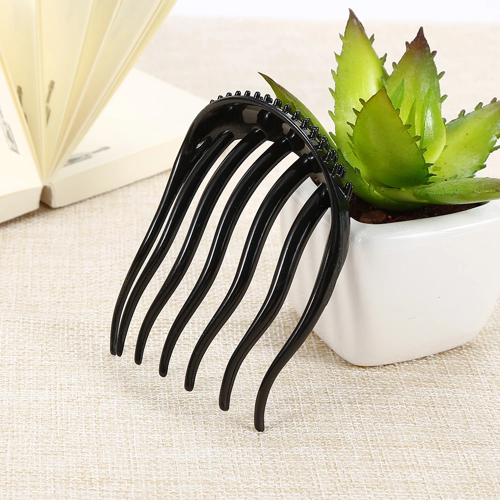 1Pcs Black Hair Clips And Portable Bouffant Insert Clip Ponytail Comb Hairpins Styling Tools | Красота и здоровье