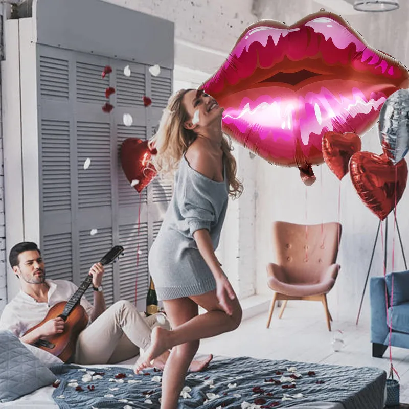 Фольгированный шар в виде губ Chicinlife 1 шт. для вечеринки честь Дня рождения