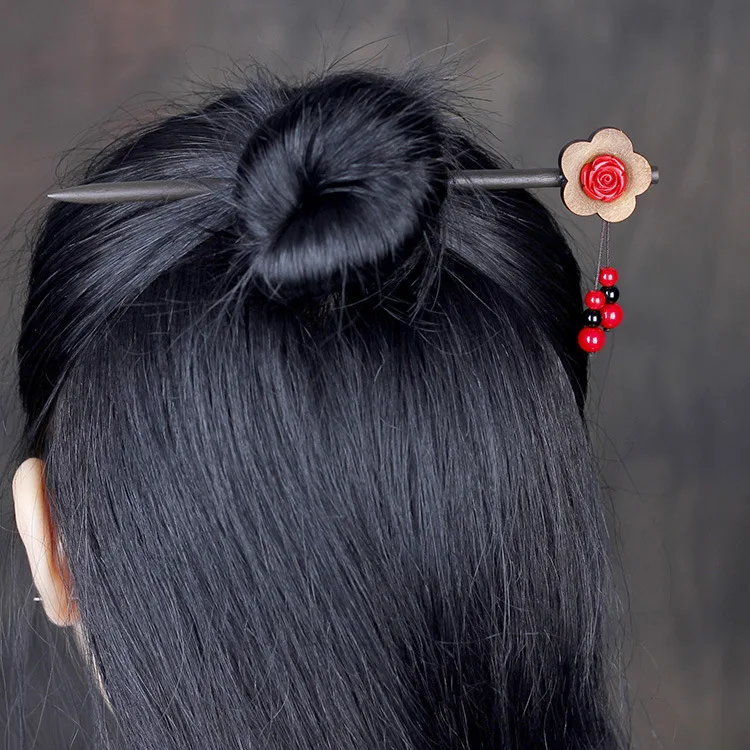 Заколка для волос ручной работы с натуральными камнями 10 видов|headdress jewelry|wooden