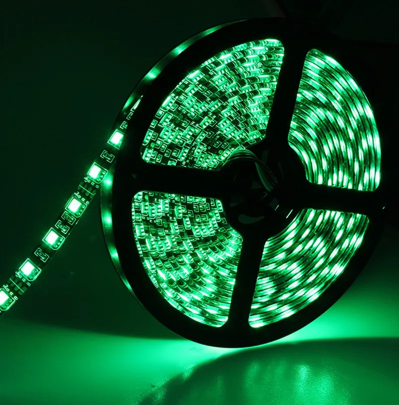 Светодиодная лента с черной печатной платой 12 В постоянного тока, 5050 RGB, белая, водонепроницаемая, светодиодный, диодные полосы 25 м, 15 м, потолочный светильник+ RGB пульт дистанционного управления+ источник питания
