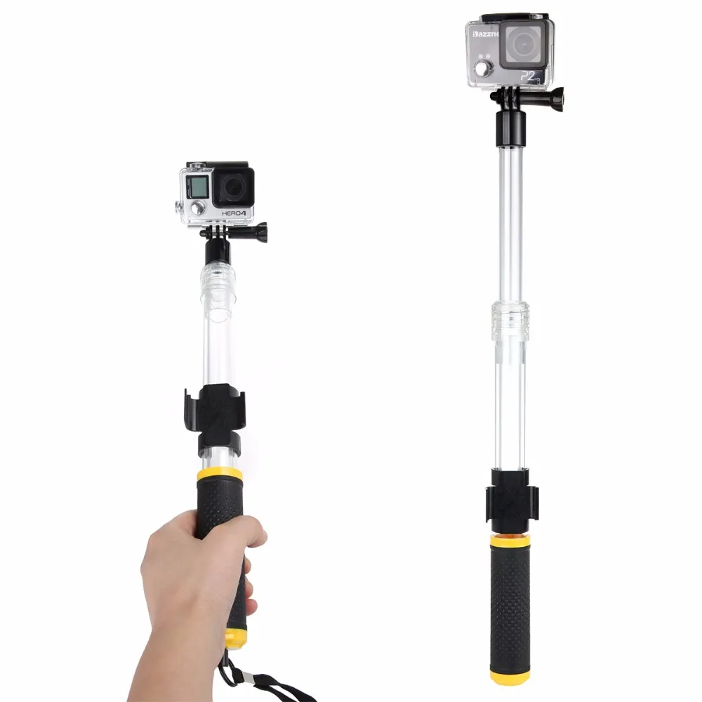 Новый прозрачный монопод удлинитель Поплавковый полюс для GoPro HERO Аксессуары 4 3 + 2