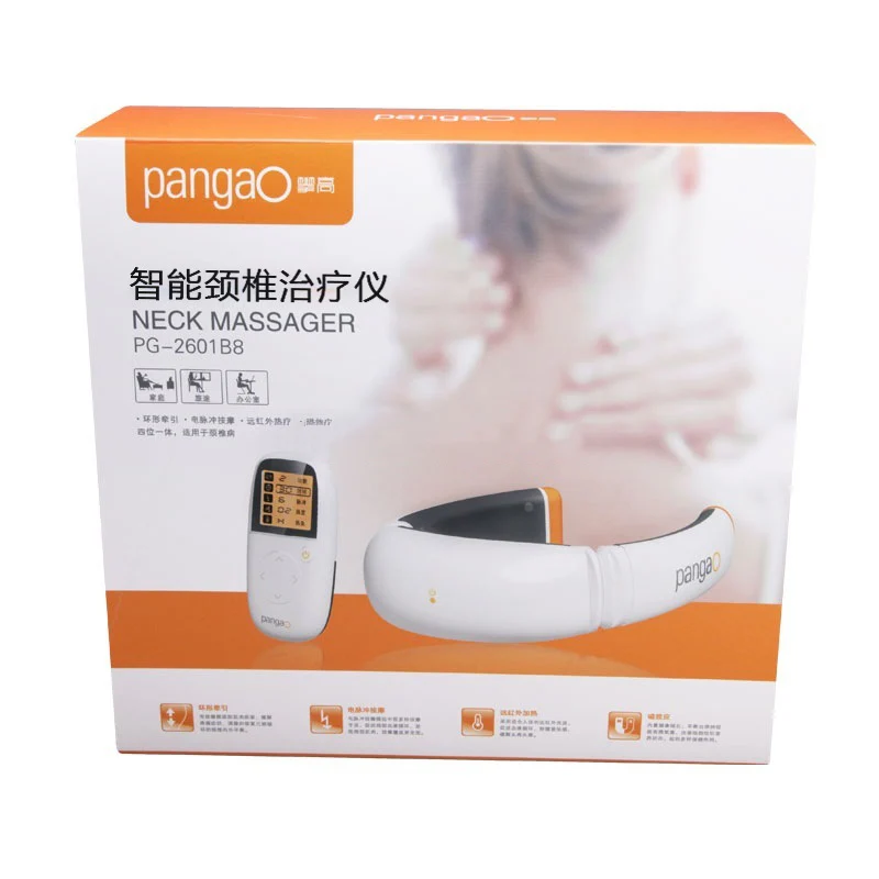 Pangao PG-2601B8, 3D массажер для шеи, беспроводной пульт дистанционного управления, Шейная терапия, массаж, лечение, дальнее инфракрасное Отопление, шейный позвоночник