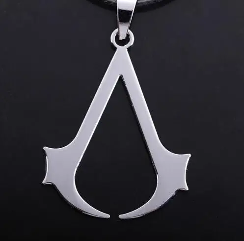 Ожерелье Assassins Creed, Эцио, косплей, серебряное ожерелье с подвеской из сплава, ожерелье с подвеской из нержавеющей стали для мужчин и женщин