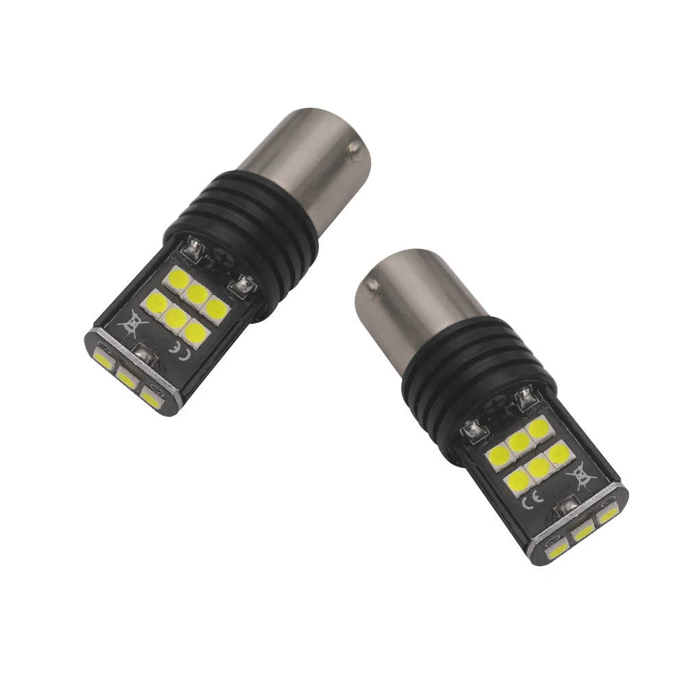 Из 2 предметов 1156 лампы 2835 Чип 15 автомобиля SMD Led Canbus Резервное копирование