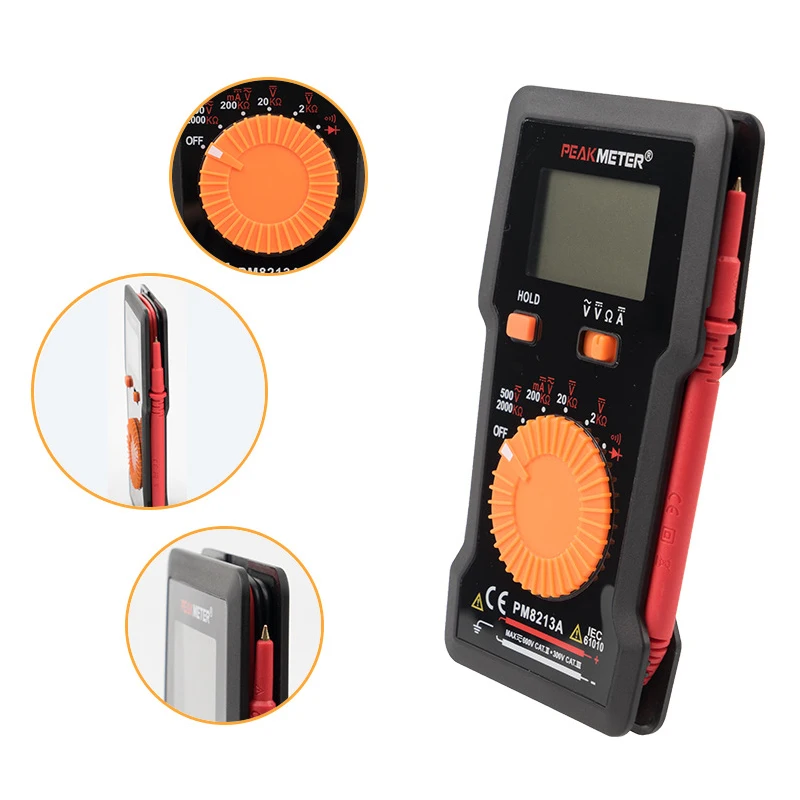 Мультиметр PEAKMETER PM8213A/B/C Многофункциональный Высокоточный цифровой мультиметр 400