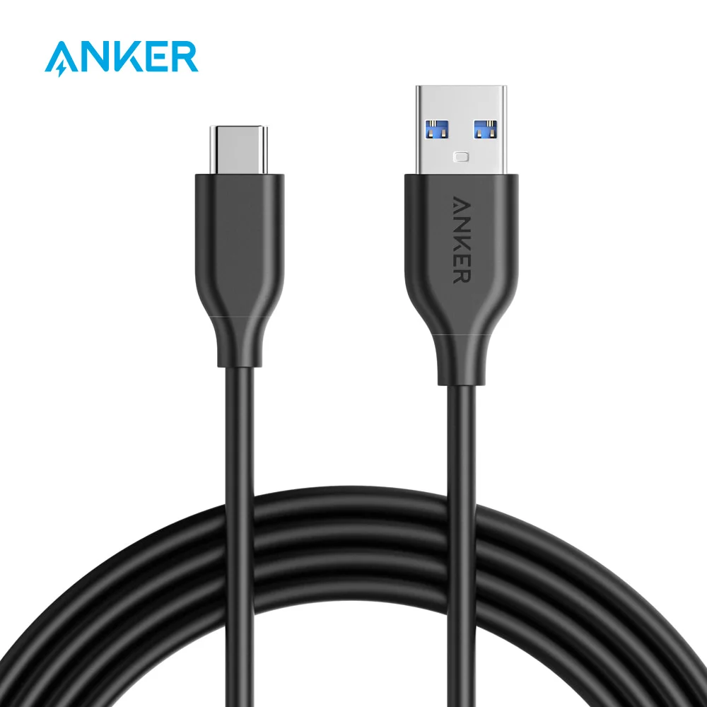 Anker USB C Cable  Powerline USB C to USB 3.0 Cable with 56k Ohm Pull-up Resistor for Samsung iPad Pro Sony LG HTC etc