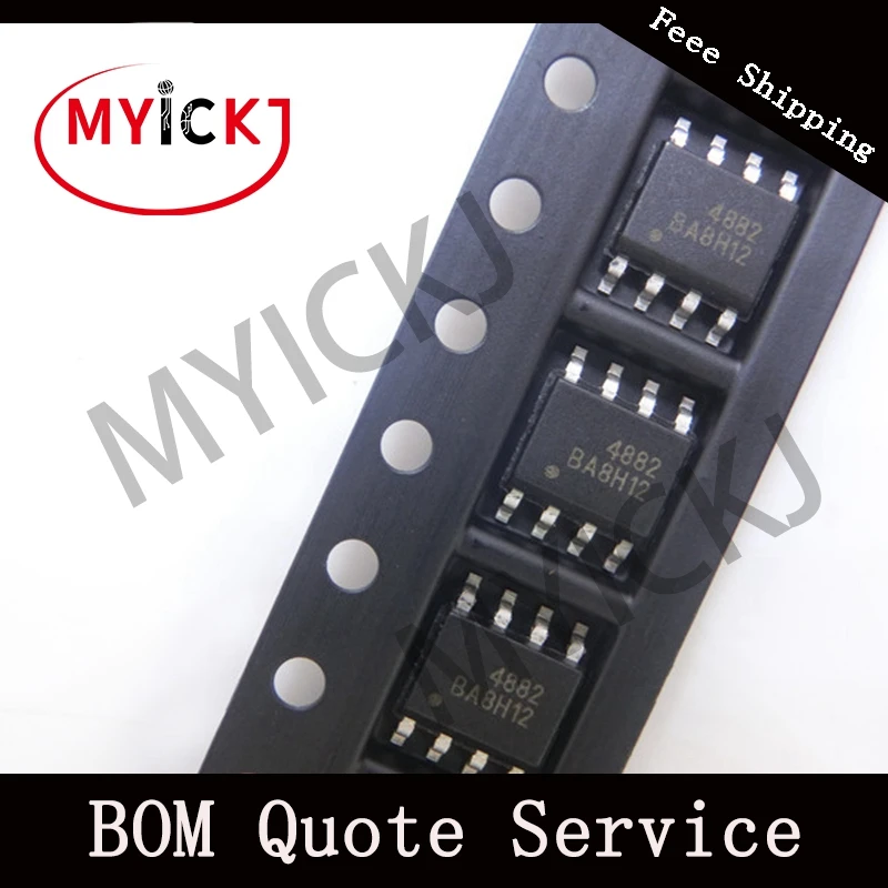 10 шт. AO4882 микросхема MOSFET 2N CH 40 V 8A 8soic 4882|Светодиодные чипы| |