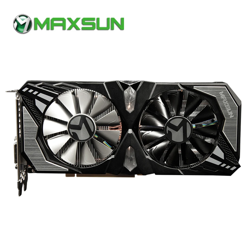 Графическая карта MAXSUN GTX 1660Ti Терминатор 6G NVIDIA GDDR6 192bit 12000 МГц 1500 HDMI + DVI 12nm 1536 единиц
