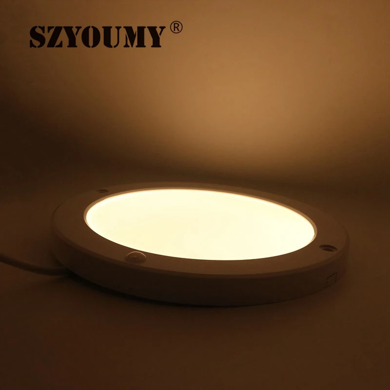SZYOUMY LED панель света PIR датчик движения Детектор тела потолок 18 Вт 15 мм ультра