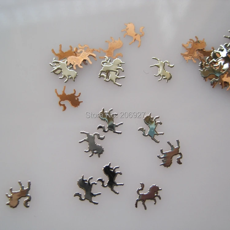 100 шт. серебряные металлические наклейки в форме единорога|stickers nfl|stickers clearsticker