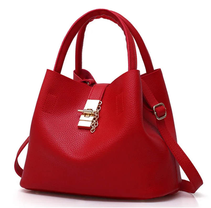 Женские ручные сумки Bolsos Mujer красные кожаные сумки