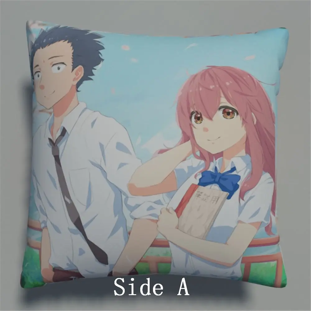 Чехол Koe No Katachi из аниме с двумя боковыми подушками обнимающая Подушка чехол для