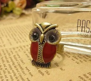 Europe and the United States to restore ancient ways intense red drip owl ring | Украшения и аксессуары