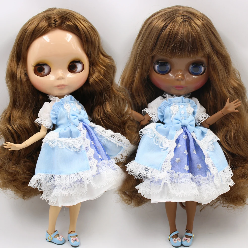 Кукла на заказ ICY DBS Blyth No.BL0623 с темно коричневыми волосами 1/6 bjd OB24 аниме