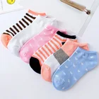 Весенние женские короткие носки с низким разрезом, женские цветные носки для ванны, цветные строченные носки