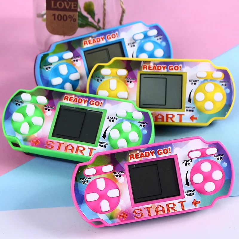 Дети Классические игроки Портативный Ручной игровой консоли тетрис дети