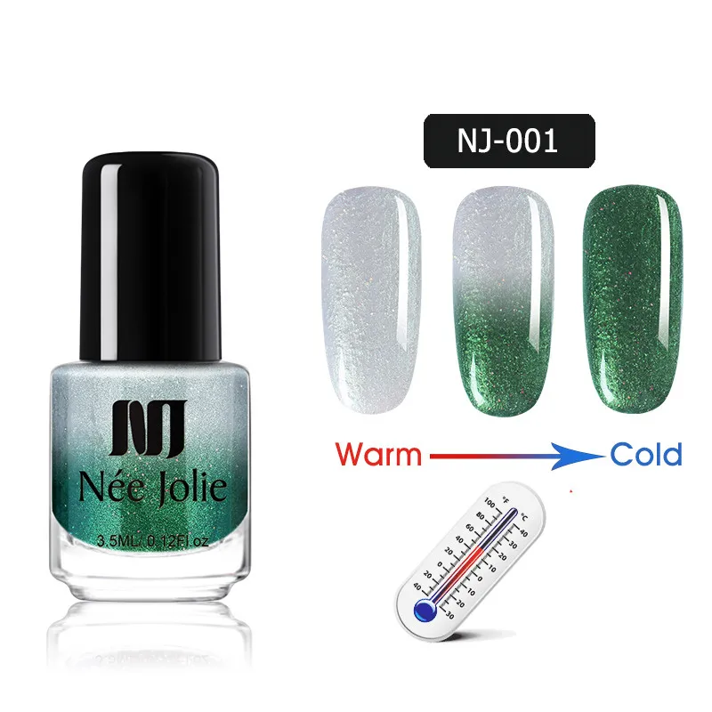 3.5ml - NJ-001 NEE JOLIE 3,5 мл температурный меняющий цвет термальный лак для ногтей блестящий эффект Быстросохнущий маникюрный лак градиентный лак для ногтей - Цвет: 3.5ml - NJ-001