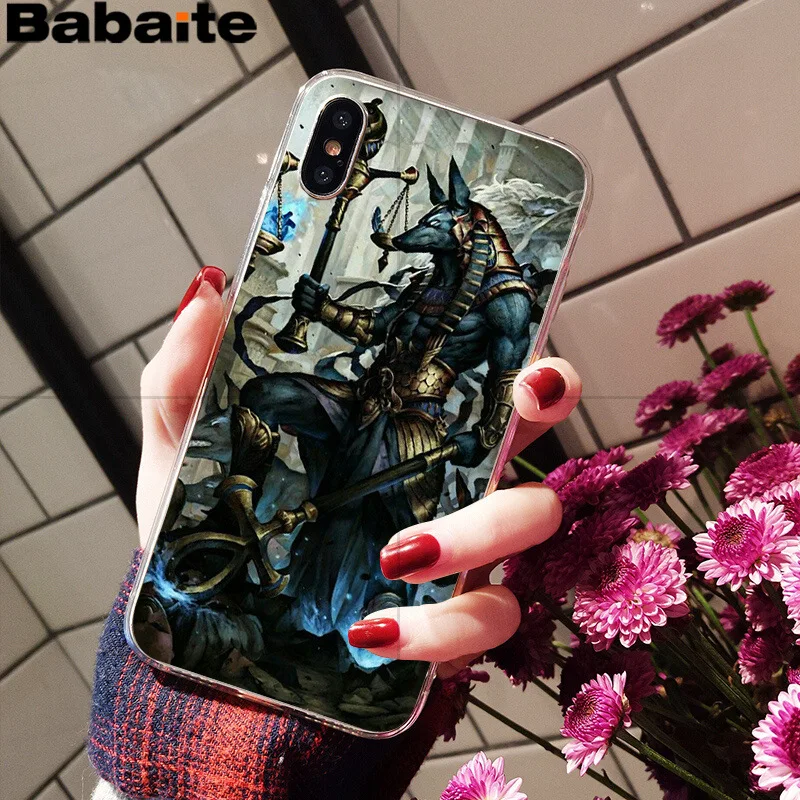 9 Babaite Egypt Anubis Ультратонкий чехол для телефона с мультяшным рисунком для Apple iPhone 8 7 6 6S Plus X XS max 5 5S SE XR - Цвет: 9