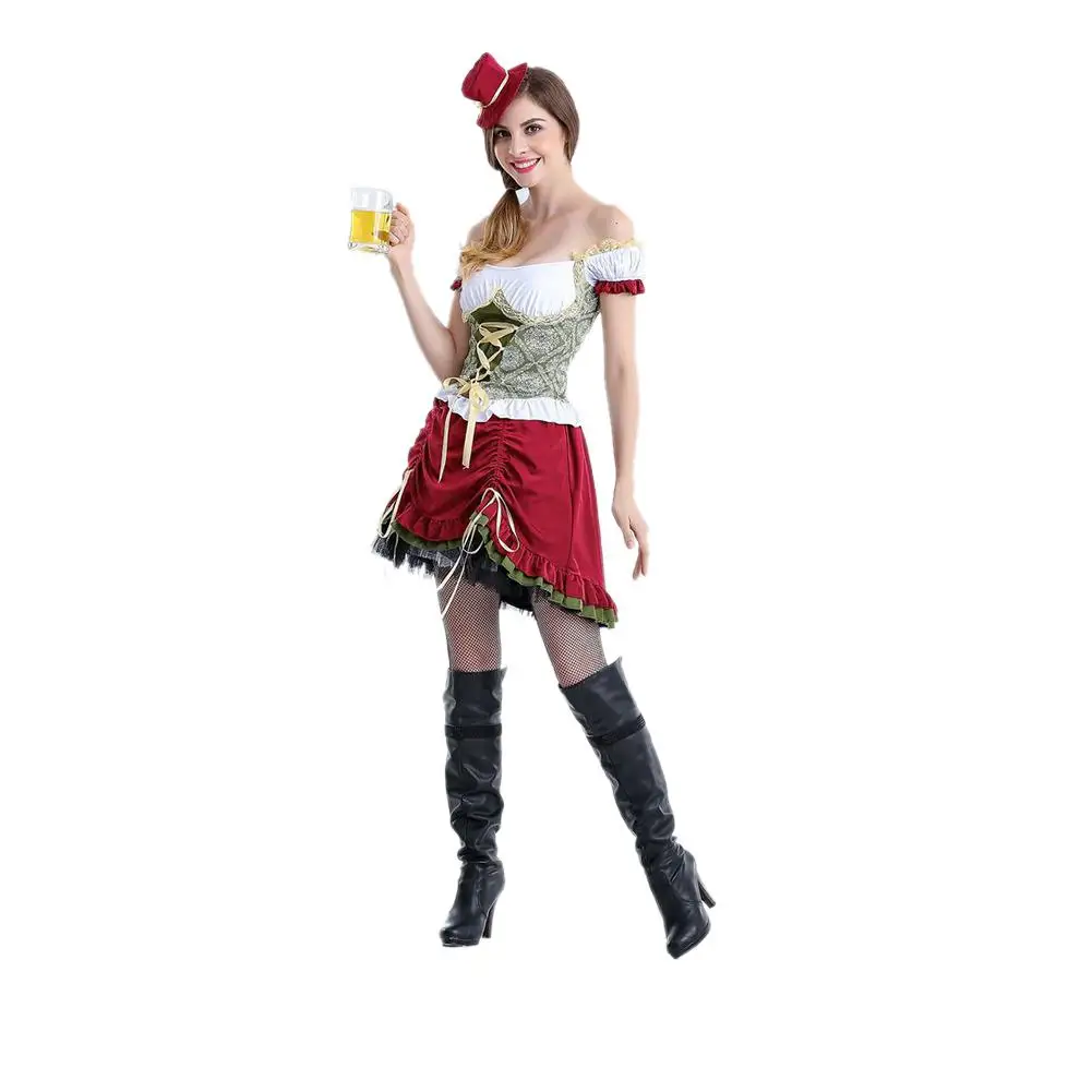 Женский костюм Oktoberfest мода для женщин фестиваль миди/длинное платье пивной сцена