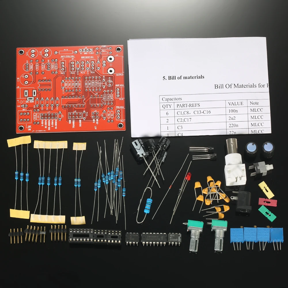 FG8038(ICL8038) Функция генератор сигналов DIY Kit разноцветного