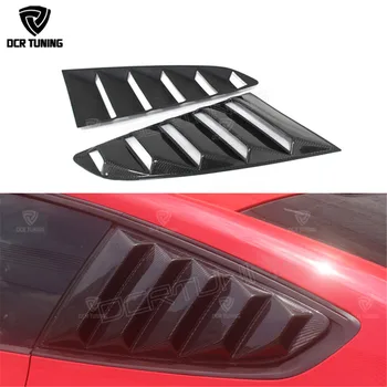 For Ford Mustang Carbon Fiber Rear Window Louvers 2015 2016 GT350R Style for Mustang Tuning Parts Carbon Tuning