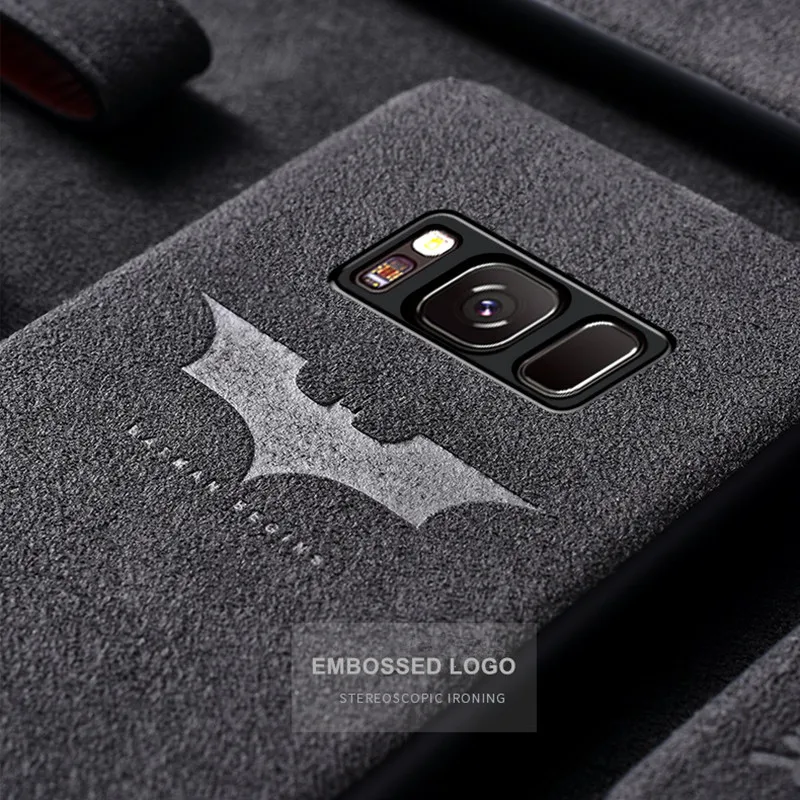 New Alien Bat Pattern Turn Fur Phone Cover Case For Samsung Galaxy S7 S8 S9 Edge Note 8 9 Magician Luxury Car Leather |