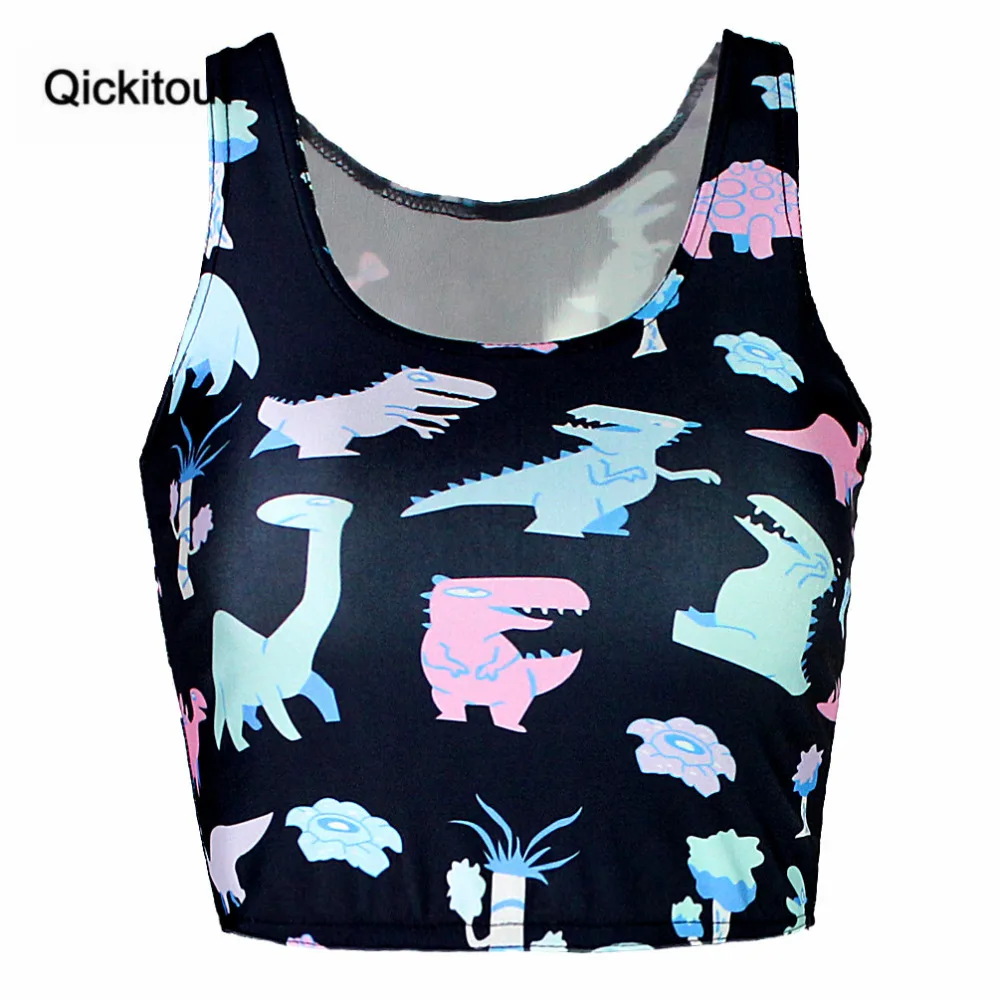 Женский жилет без рукавов Qickitout повседневный большого размера с принтом