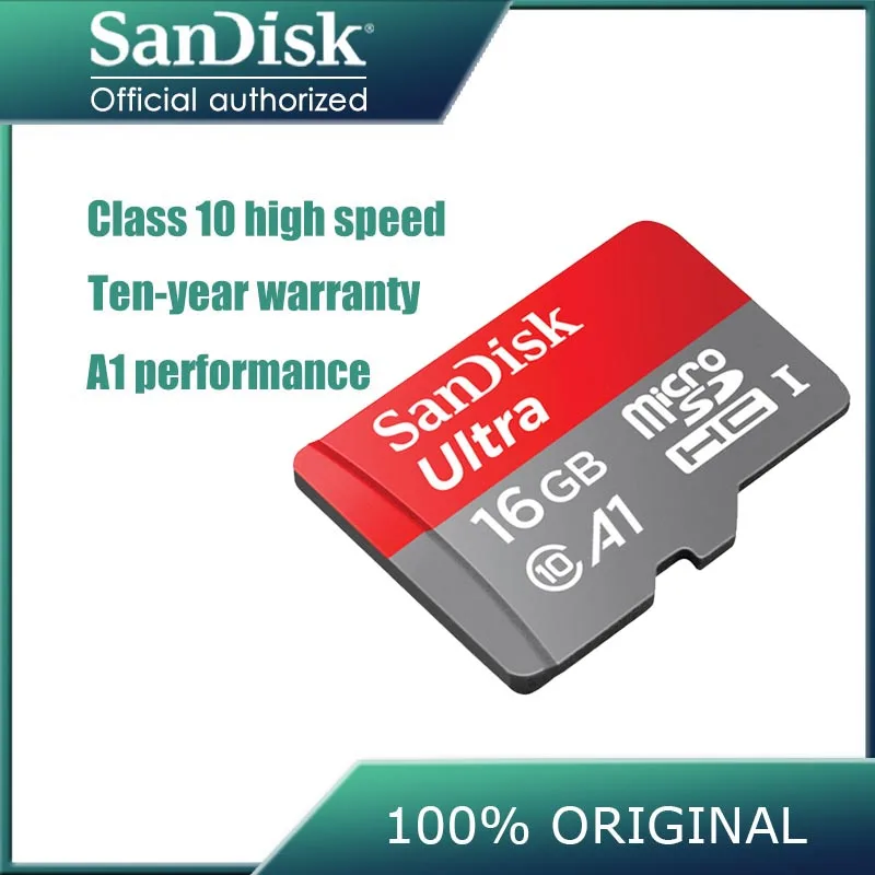 Sandisk карта памяти Micro sd класс 10 128 ГБ 16 32 64 ГБ|Карты памяти| |