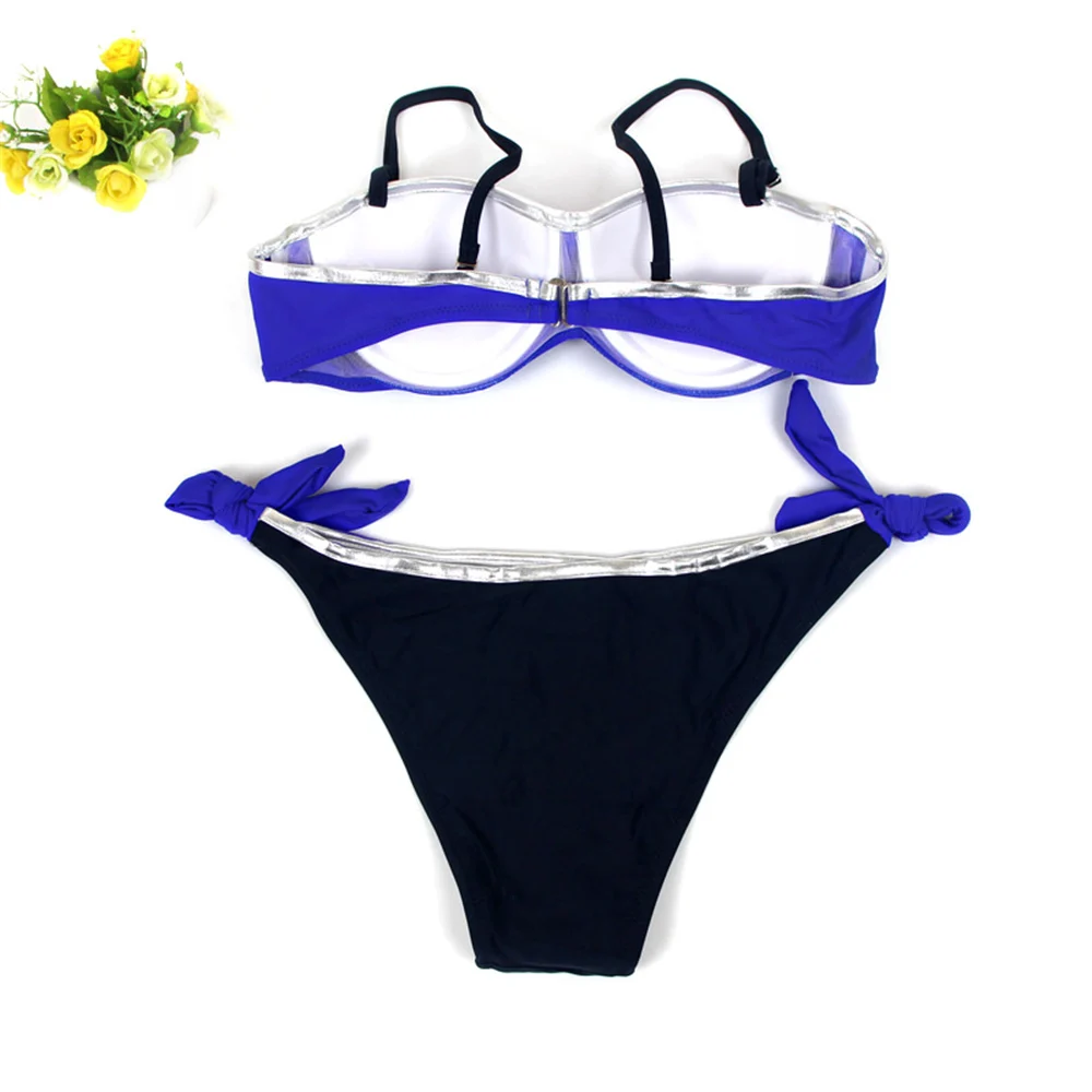Push Up Sexy Bikini Swimwear Women New Large Size Halter Swimsuit Bikini Brazilian Beachwear Bathing Suit Women Two Pieces