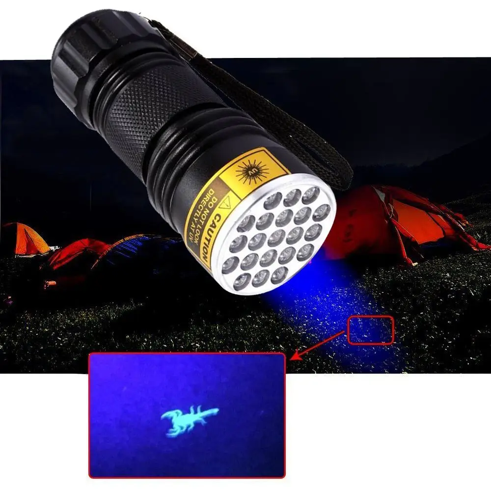 ALONEFIRE 21 Led 395nm ультрафиолетовый светильник кошка собака домашнее животное моча деньги путешествия отель Невидимый УФ детектор Лампа вспышка светильник AAA батарея
