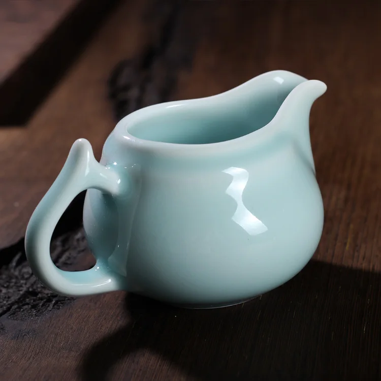 Китайский Лунцюань Селадон имитация античной глазури ручная работа яркая кружка