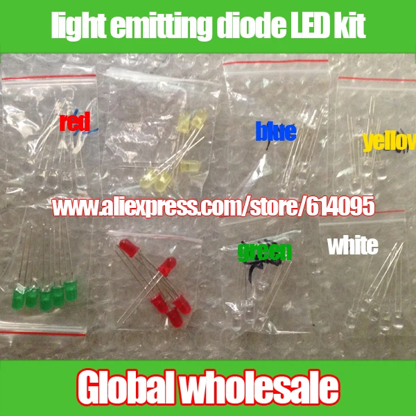 Бесплатная доставка упаковка светоизлучающих диодов/комплект светодиодов со